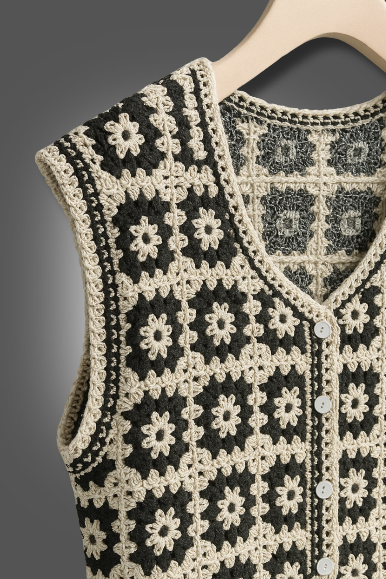 Tricot Élégance Florale