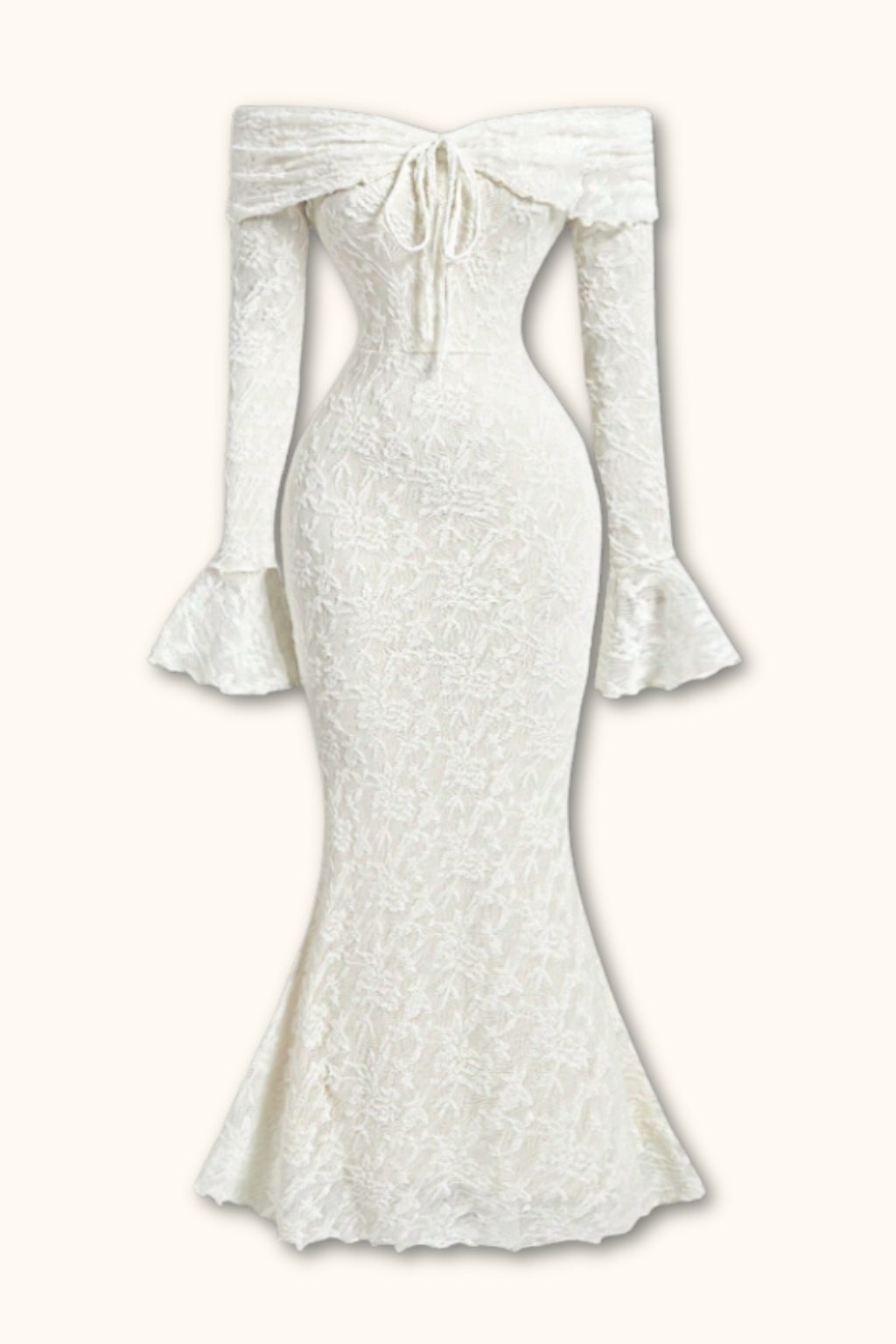 Robe moulante à manches longues