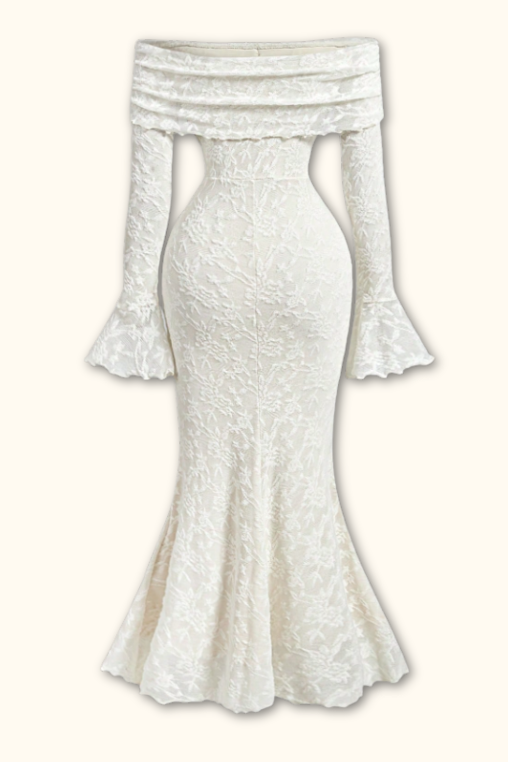 Robe moulante à manches longues