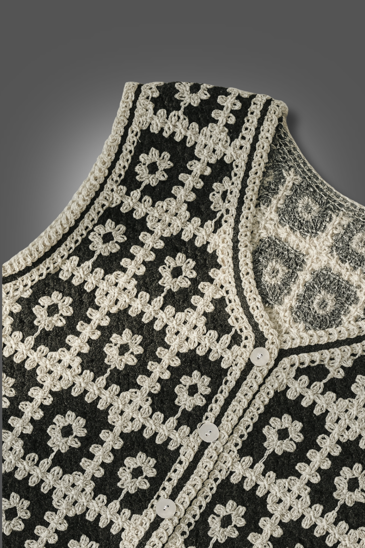 Tricot Élégance Florale