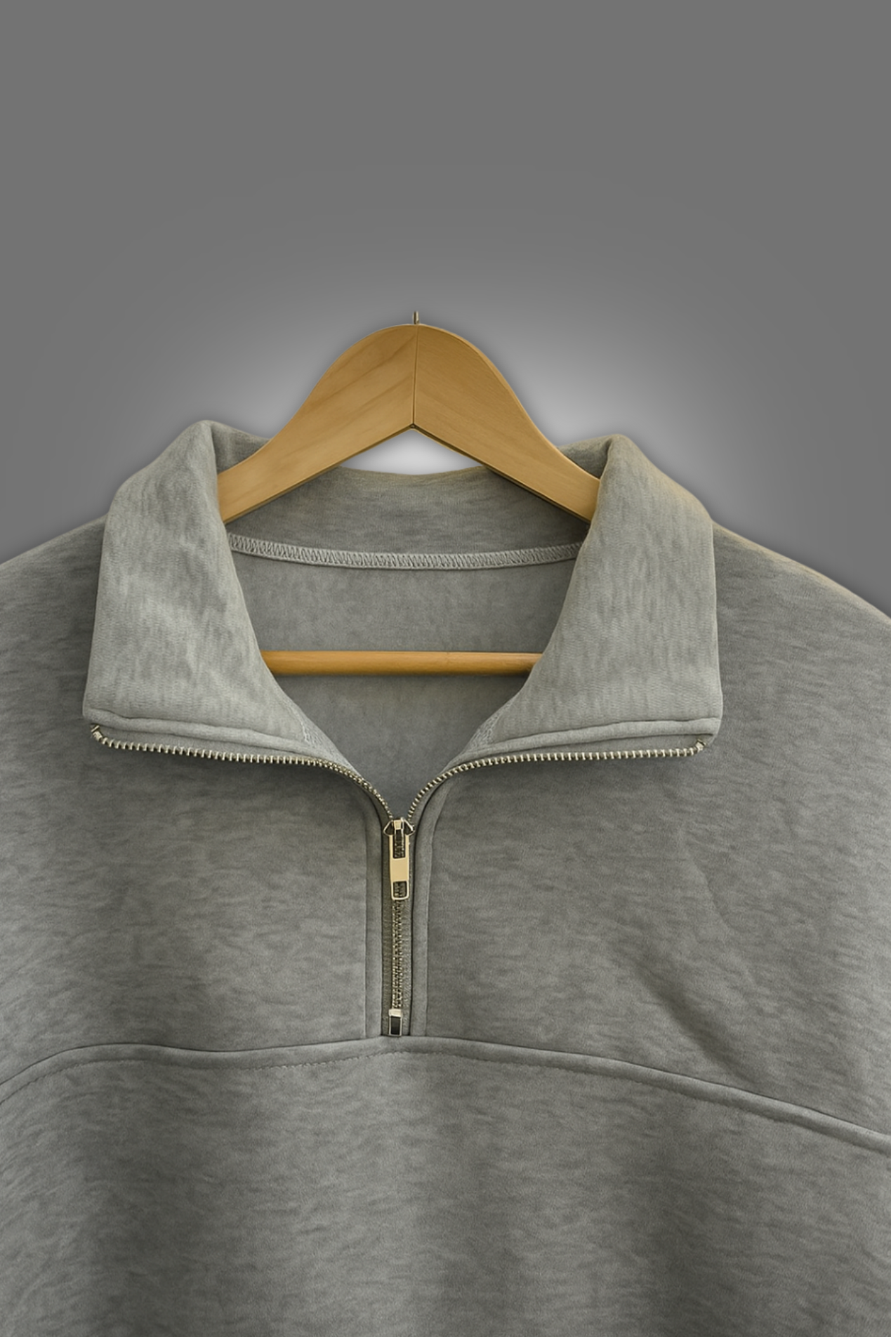 Sweat Demi-Zip Oversize