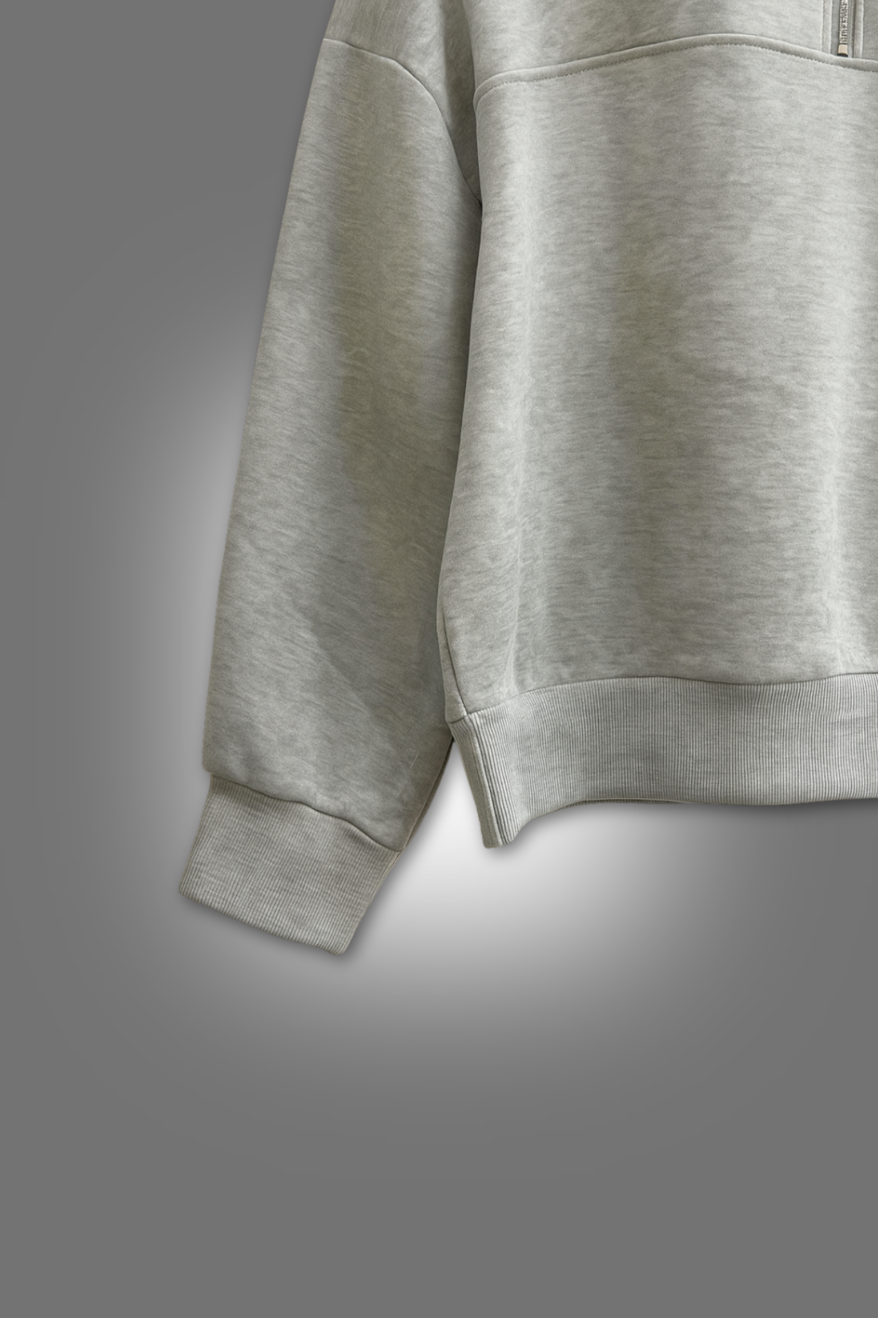 Sweat Demi-Zip Oversize