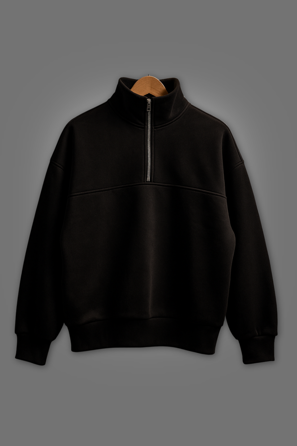 Sweat Demi-Zip Oversize