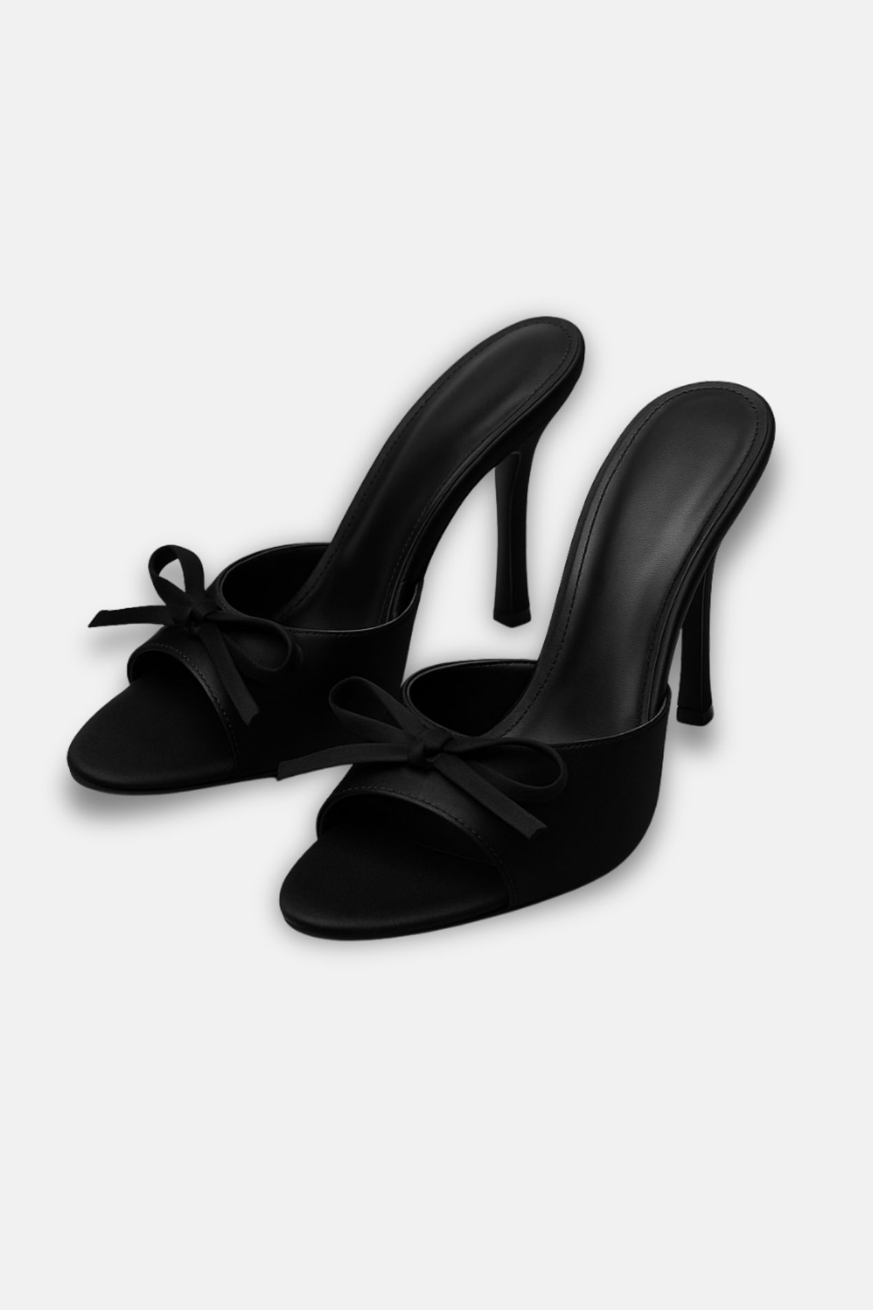 Mules glamour noir