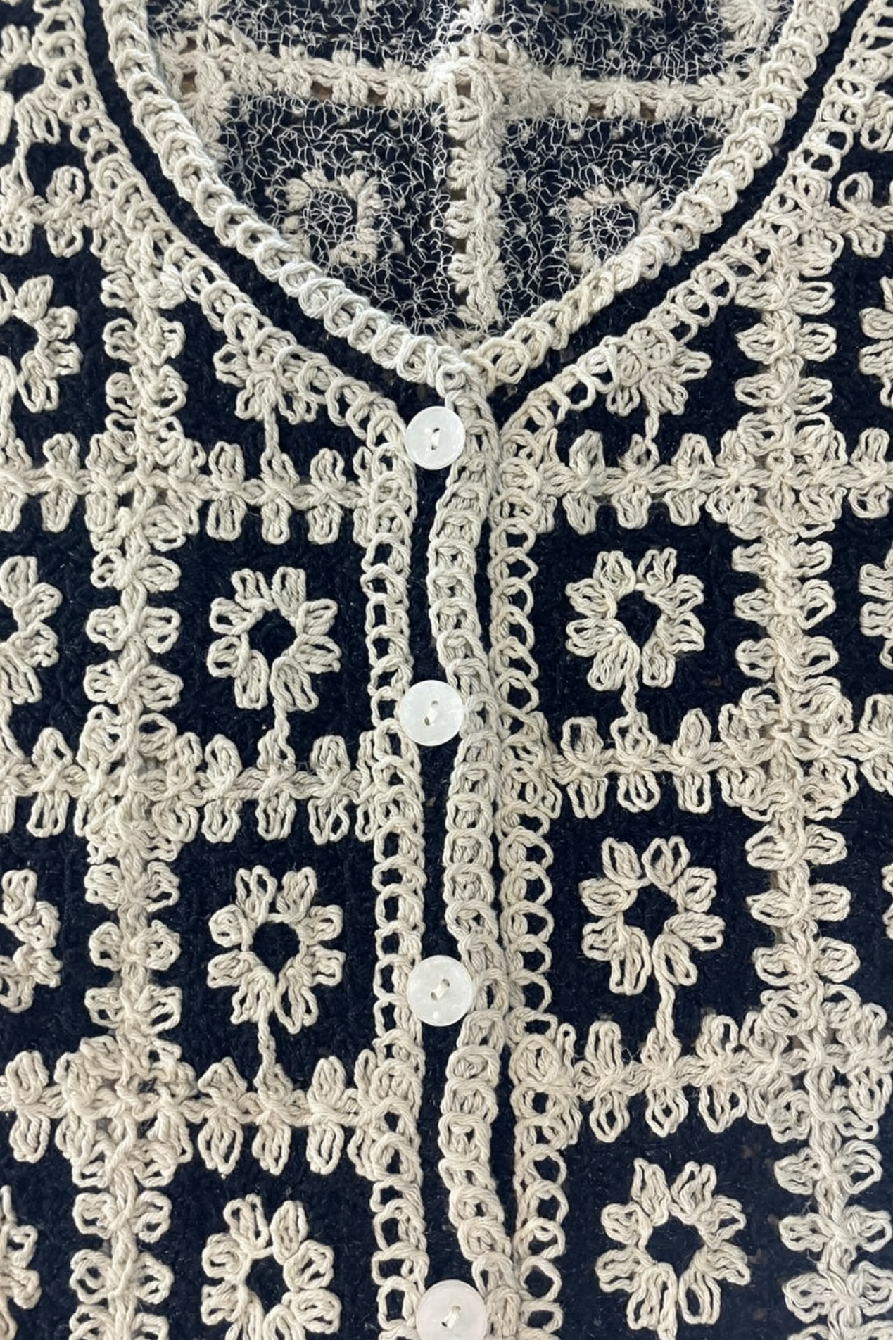 Tricot Élégance Florale