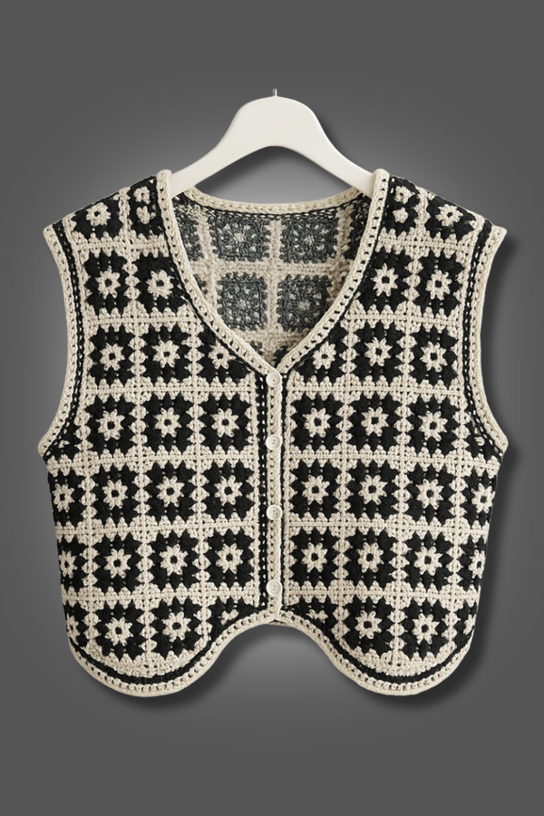 Tricot Élégance Florale