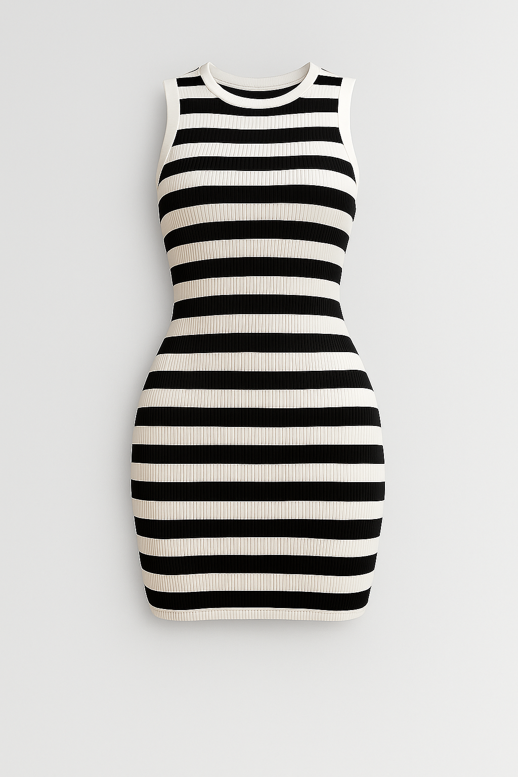 Robe Moulante Rayée